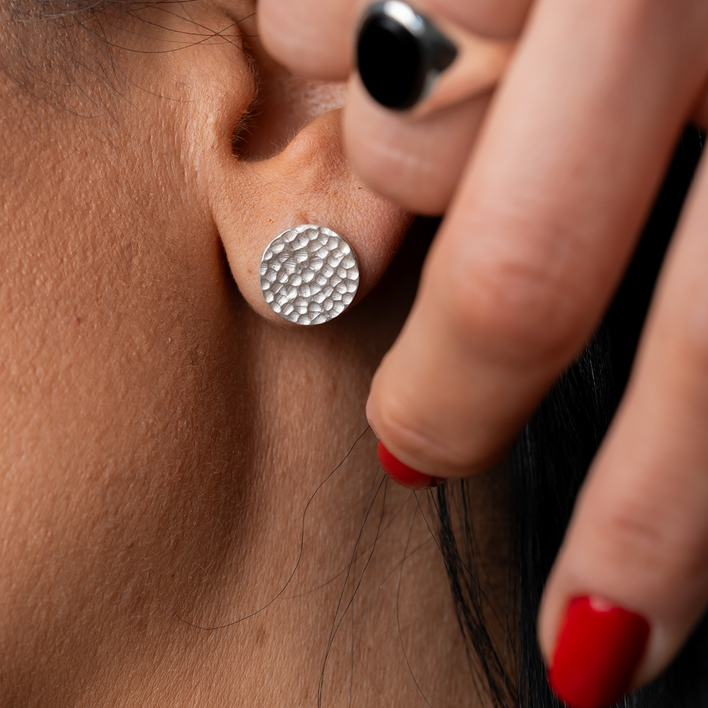 Cercei Pebble studs argint