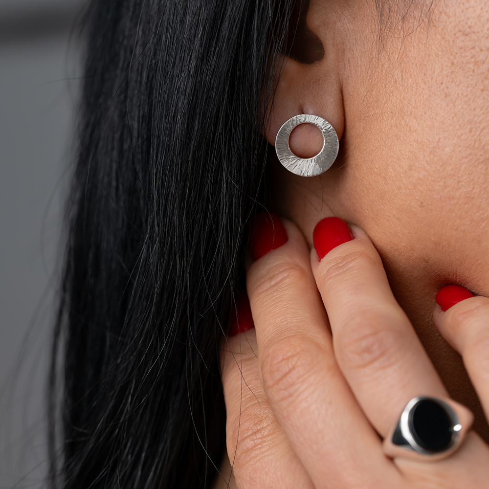 Cercei Eclipse studs argint