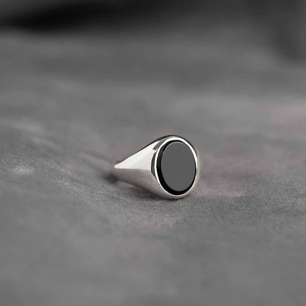 Onyx Signet Argint