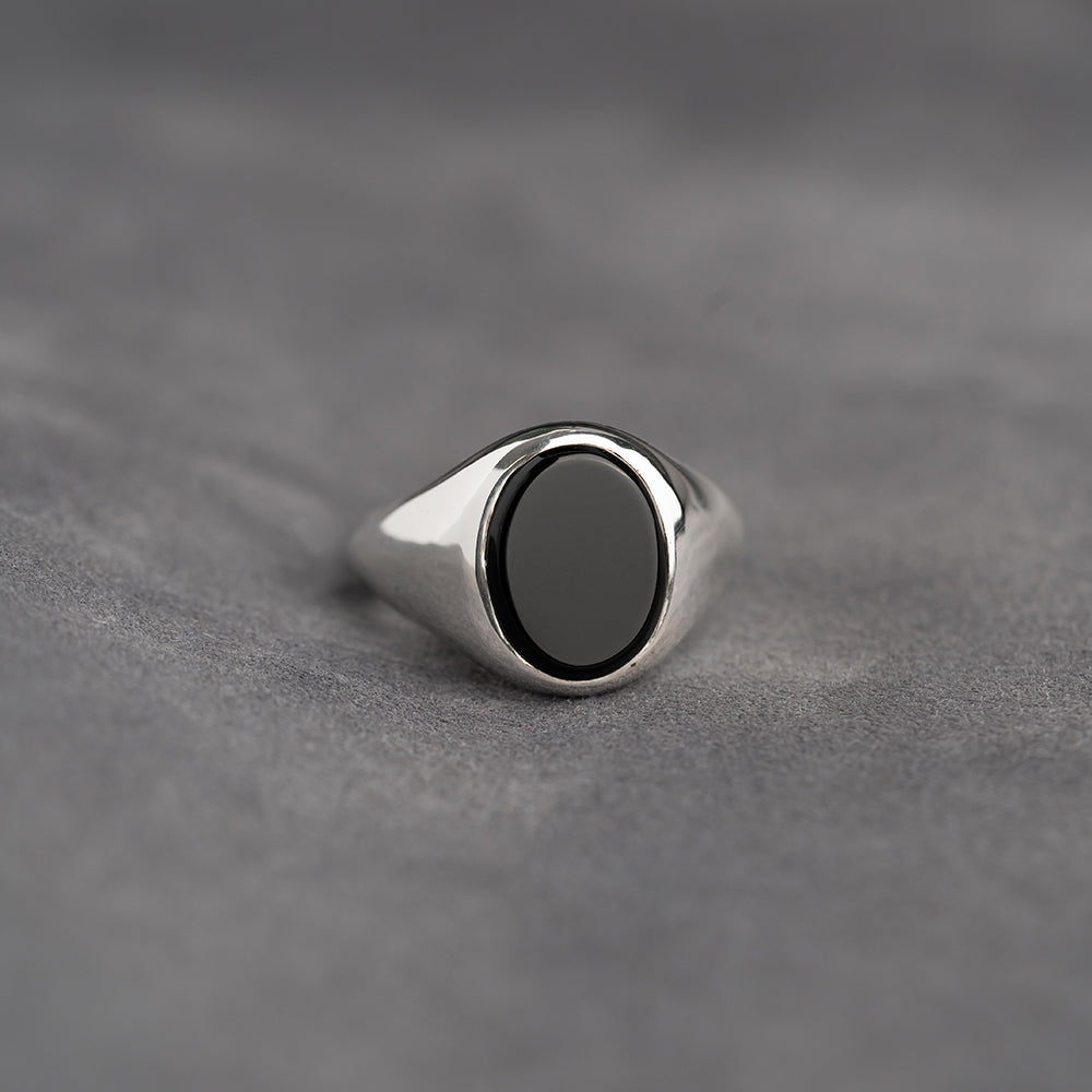 Onyx Signet Argint