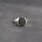 Onyx Signet Argint