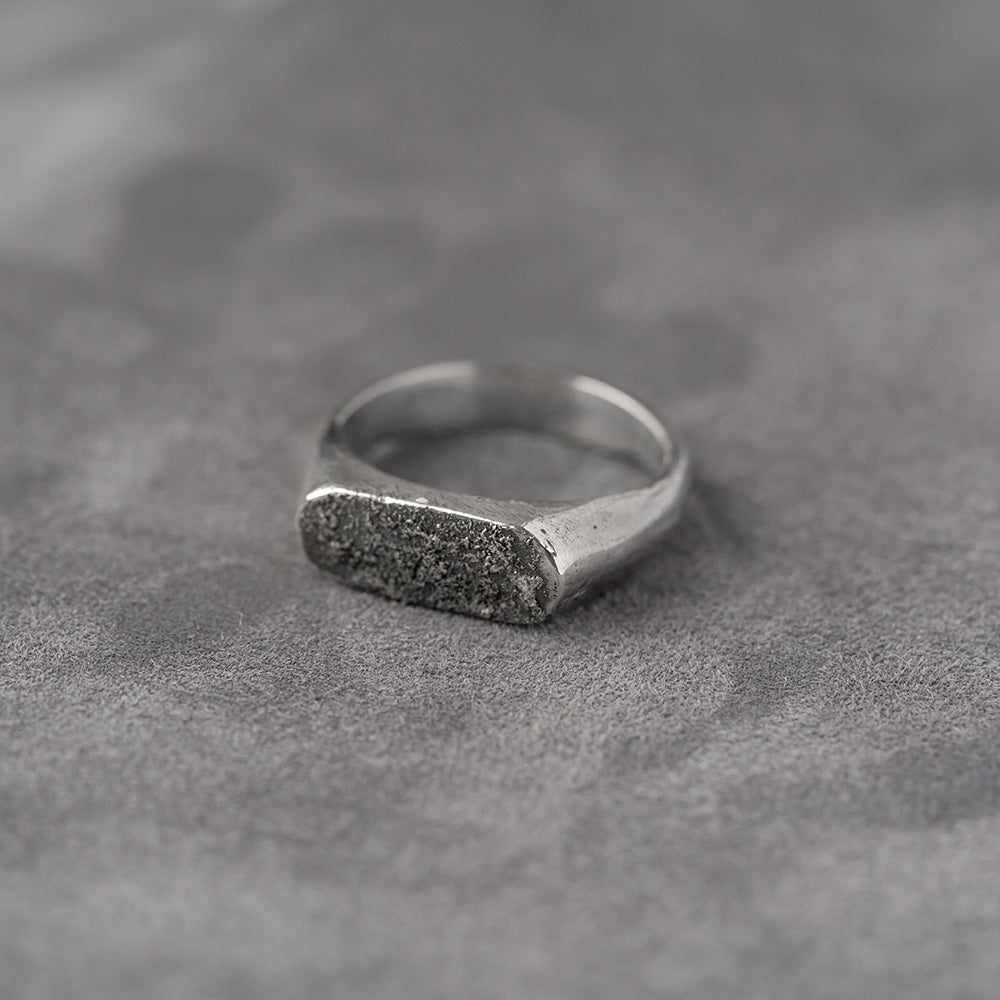 Slim Moon Signet Argint